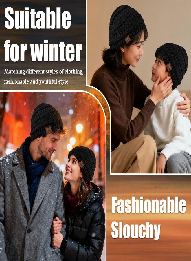 Doitory Beanies Hat for Women & Men,Warm Soft Knitted Beanie Unisex Cuffed Hat for Winter Fleece Lined Hats Snow Cap - Image 2